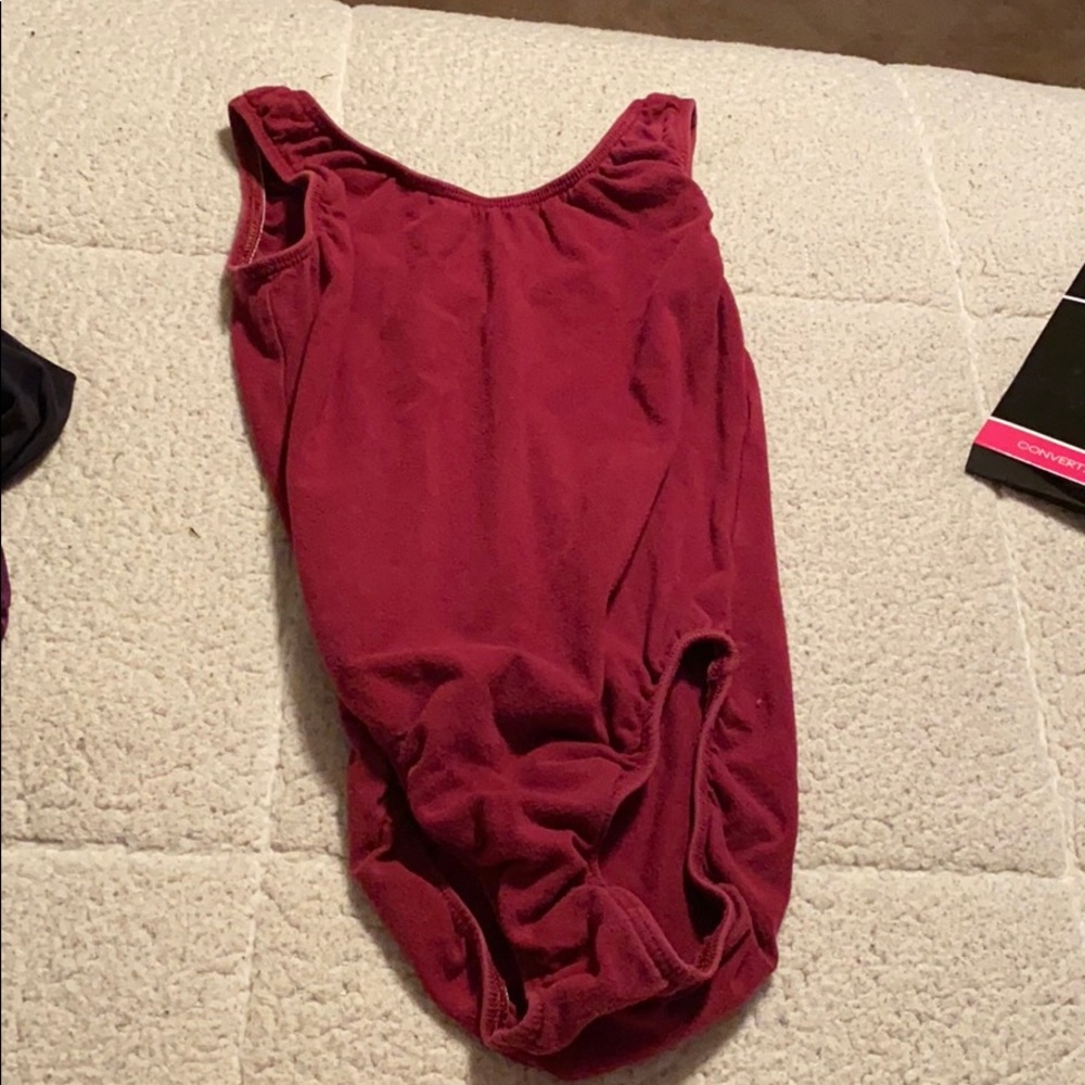 Cloth maroon leotard